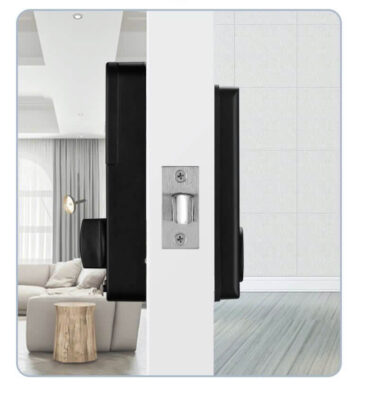 Khóa DSmart DB01T Deadbolt Lock 15 Hình ảnh khóa DSmart DB01T với cơ chế khóa ngoài, tăng cường an ninh cho ngôi nhà