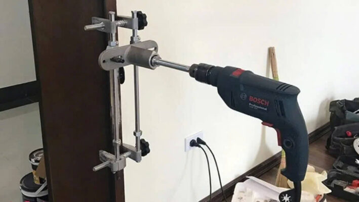Bộ Dụng Cụ Phay Đục Lỗ Khóa Cửa Gỗ DSmartLock 10 Bộ dụng cụ phay đục lỗ khóa cửa gỗ DSmartLock - Giải pháp tối ưu cho lắp đặt khóa cửa