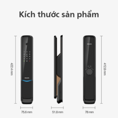 PHILIPS 9300 Khóa Vân Tay Cửa Gỗ Cao Cấp 5 Bộ phụ kiện đi kèm khóa Philips 9300 bao gồm 2 chìa cơ và 2 thẻ từ