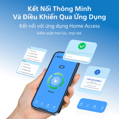 PHILIPS DDL801-5HBS Mở Khóa Cửa Từ Xa 21 Cấu trúc mặt sau khóa Philips DDL801-5HBS nhỏ gọn, dễ sử dụng