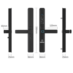 Khóa DSmart N52T Chốt trong chống mở cửa từ bên ngoài