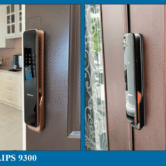 PHILIPS 9300 Khóa Vân Tay Cửa Gỗ Cao Cấp 7 Khóa Philips 9300 có thiết kế linh hoạt, phù hợp với nhiều loại cửa khác nhau