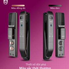 Khóa vân tay Philips DDL303-VP với tính năng chuông hình tiện lợi và bảo mật cao.