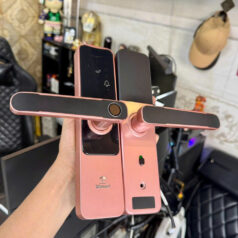 Khóa vân tay màu hồng vàng lắp cửa gỗ thông phòng