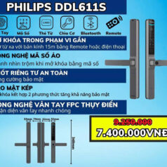 Màn hình cảm ứng mã số chống nhìn trộm trên khóa vân tay DDL611S