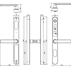 khóa điện tử sang trọng, chống gỉ, chống va đập, phù hợp cổng sắt ngoài trời