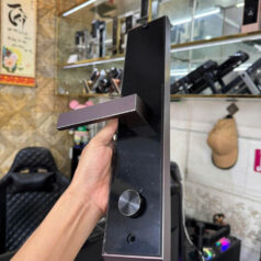 Khóa vân tay cửa chống cháy, cửa composite PLC02T chống nước