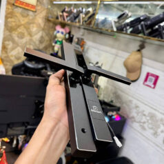 Khóa điện tử cửa nhôm Xingfa NC22T Đen CNC 13 khóa điện tử cửa lùa Xingfa tay ngắn chống nước lắp ngoài trời