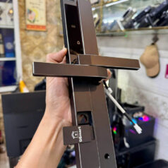 Khóa điện tử cửa nhôm Xingfa NC22T Đen CNC 9 khóa cửa nhôm Xingfa NC22T hỗ trợ mở bằng mã số thẻ từ và chìa cơ