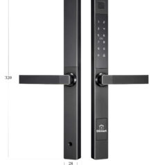 khóa cửa nhôm Xingfa NC22T lắp vừa thân 3085 không cần khoan phay đố