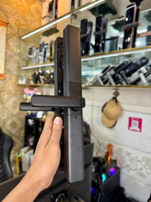 khóa điện tử cửa nhôm chống nước, khóa vân tay lắp ngoài trời