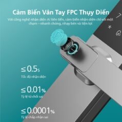 Khóa Cửa Vân Tay Philips DDL615-5HBS Chính Hãng 7 Khóa cửa vân tay Philips DDL615-5HBS chính hãng