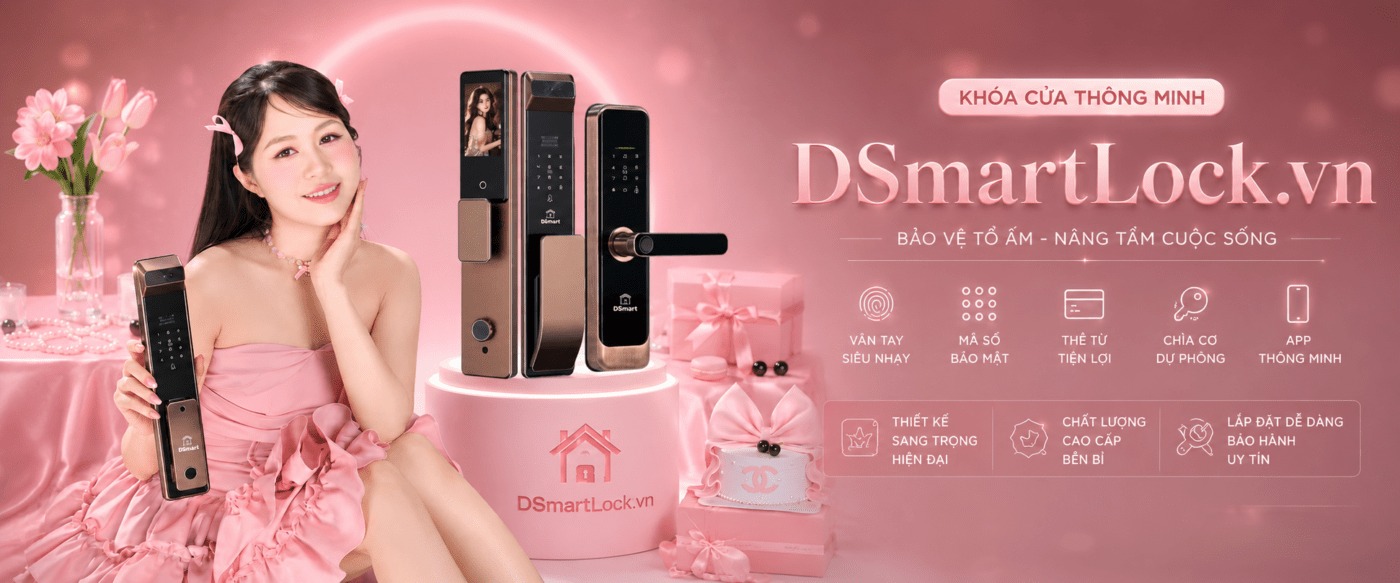 Banner Khóa điện tử vân tay thông minh DSmart